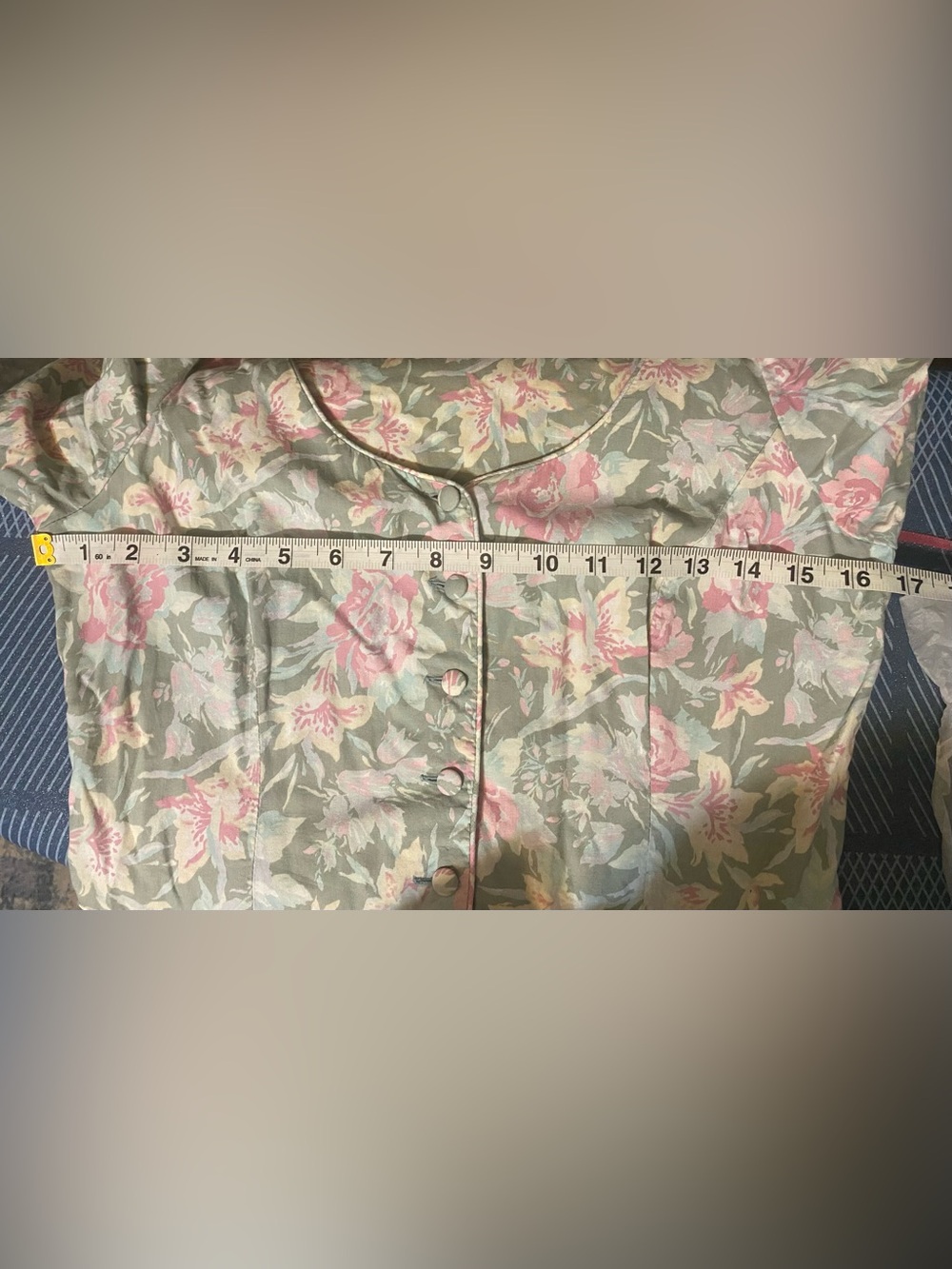 Laura Ashley Pastel Floral Blouse in Pink & Green - Picture 9 of 10